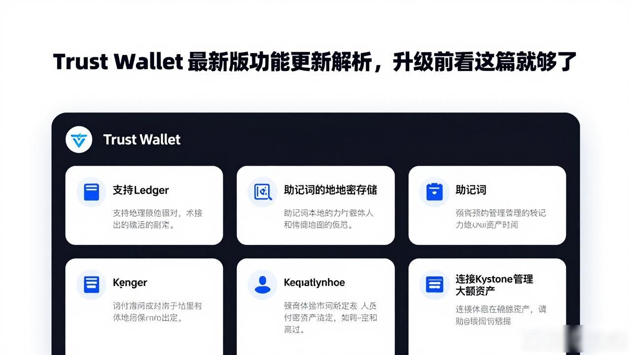 Trust Wallet最新版功能更新解析,升级前看这篇就够了