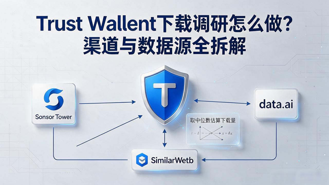 Trust Wallet下载调研怎么做？渠道与数据源全拆解