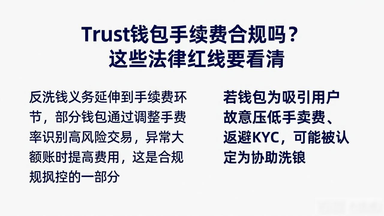 Trust钱包手续费合规吗？这些法律红线要看清