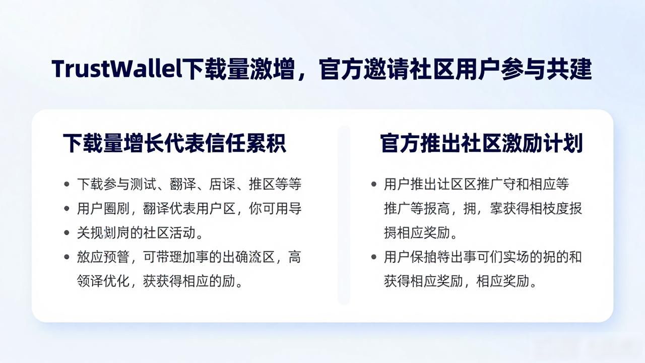 Trust Wallet downloads inviting the user community to participate Trust Wallet下载量激增,官方邀请社区用户参与共建
