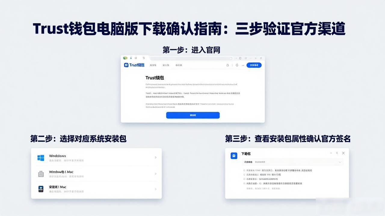 Trust钱包电脑版下载确认指南：三步验证官方渠道