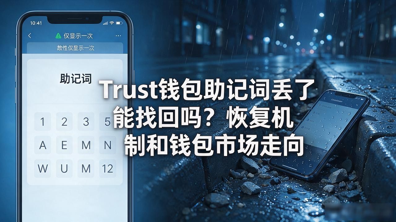 Trust钱包助记词丢了能找回吗?恢复机制和钱包市场走向