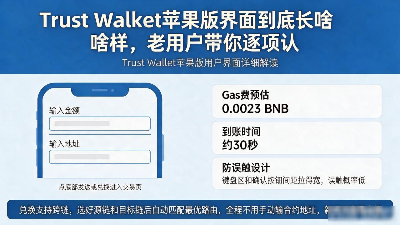 Trust Wallet苹果版界面到底长啥样,老用户带你逐项认