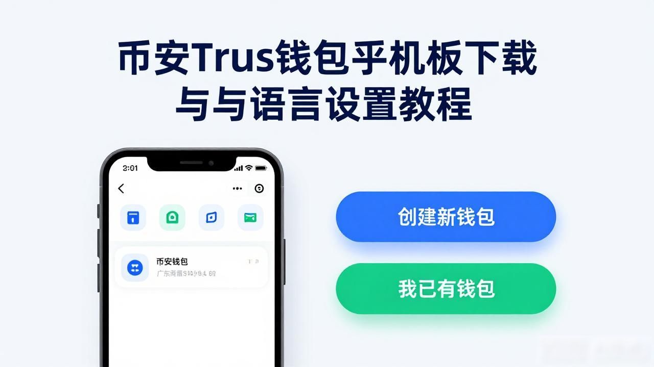 币安Trust钱包手机版下载与语言设置教程