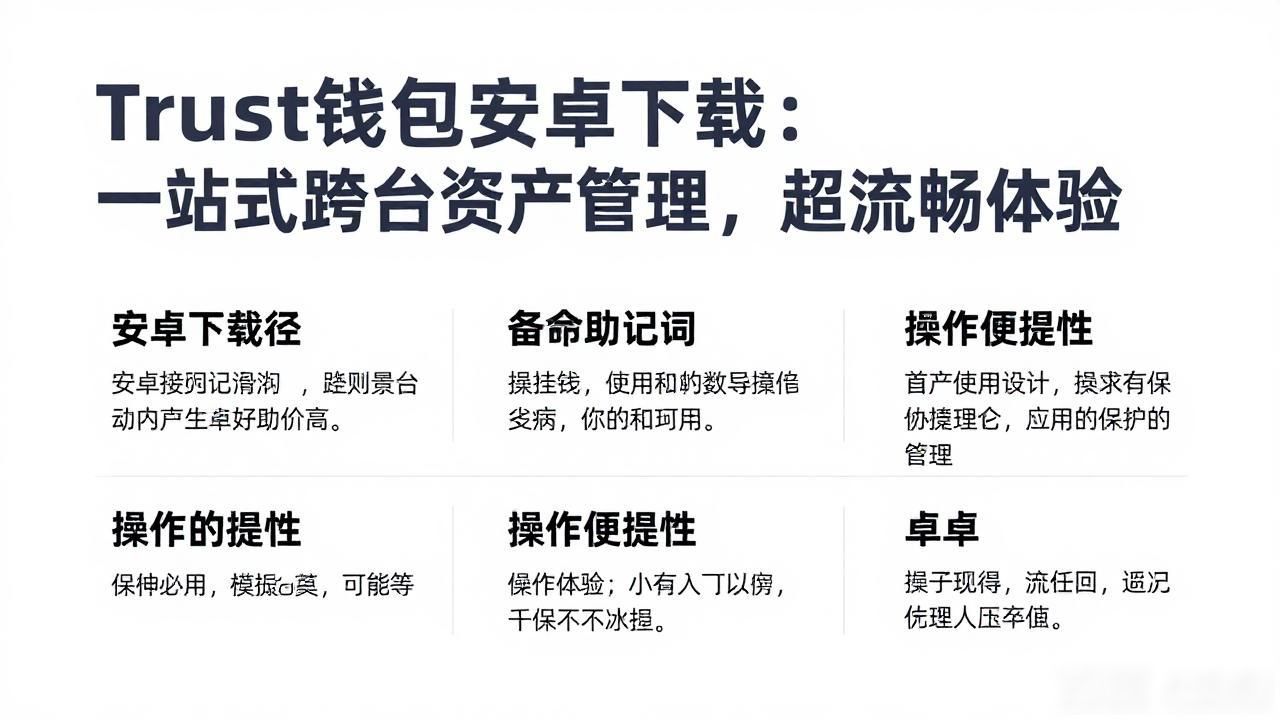 Trust钱包安卓下载：一站式跨平台资产管理，超流畅体验