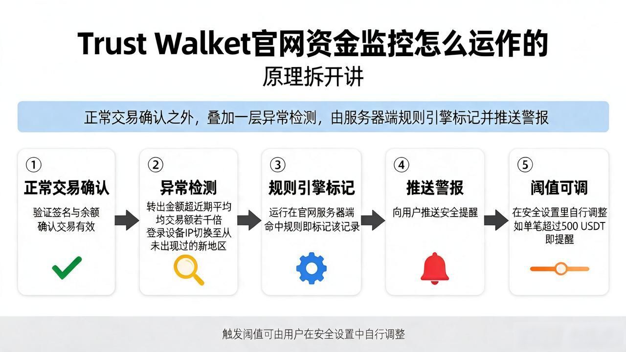 Trust Wallet官网资金监控怎么运作的，原理拆开讲