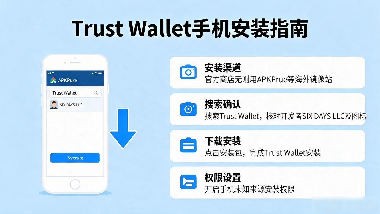 手机里装上Trust钱包,不翻墙也能轻松搞定