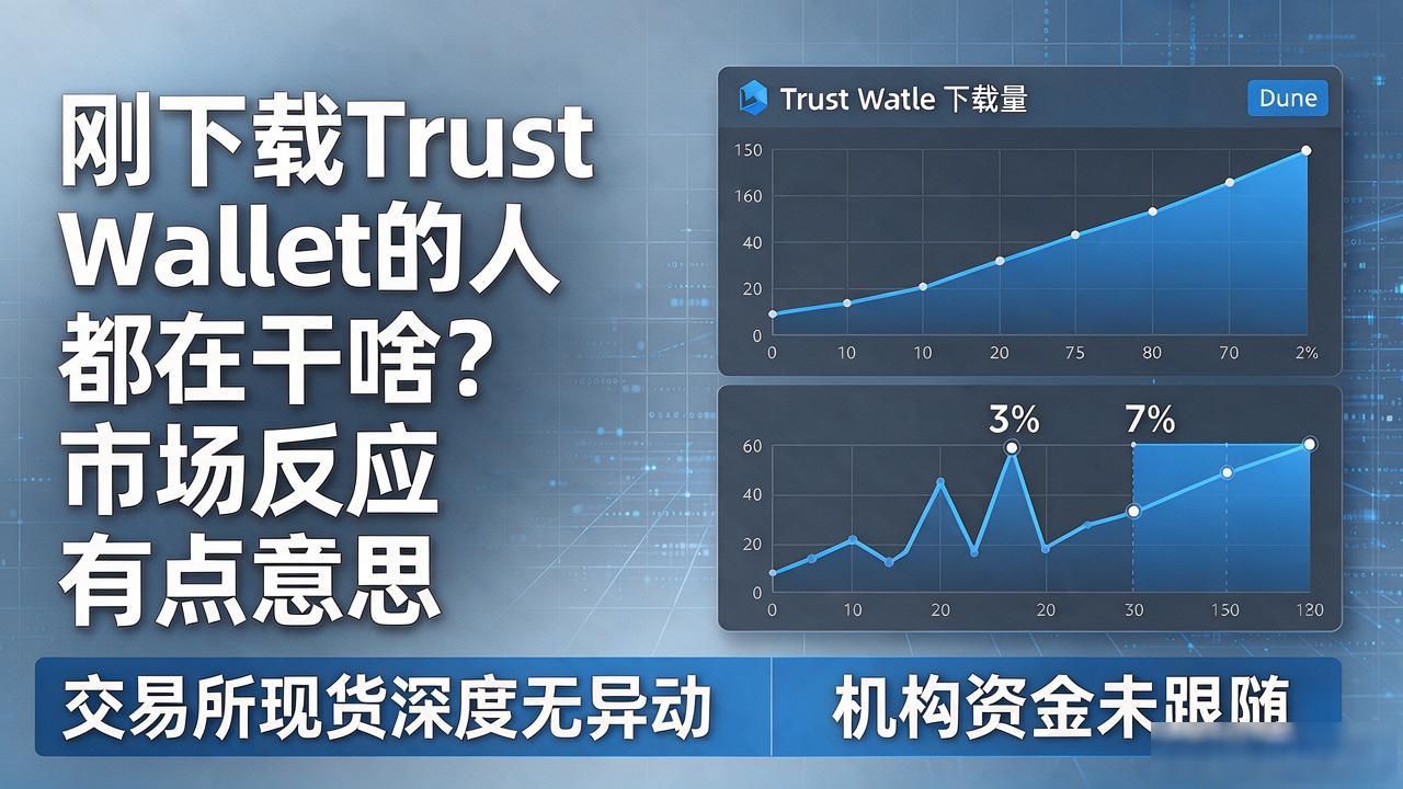 刚下载Trust Wallet的人都在干啥？市场反应有点意思