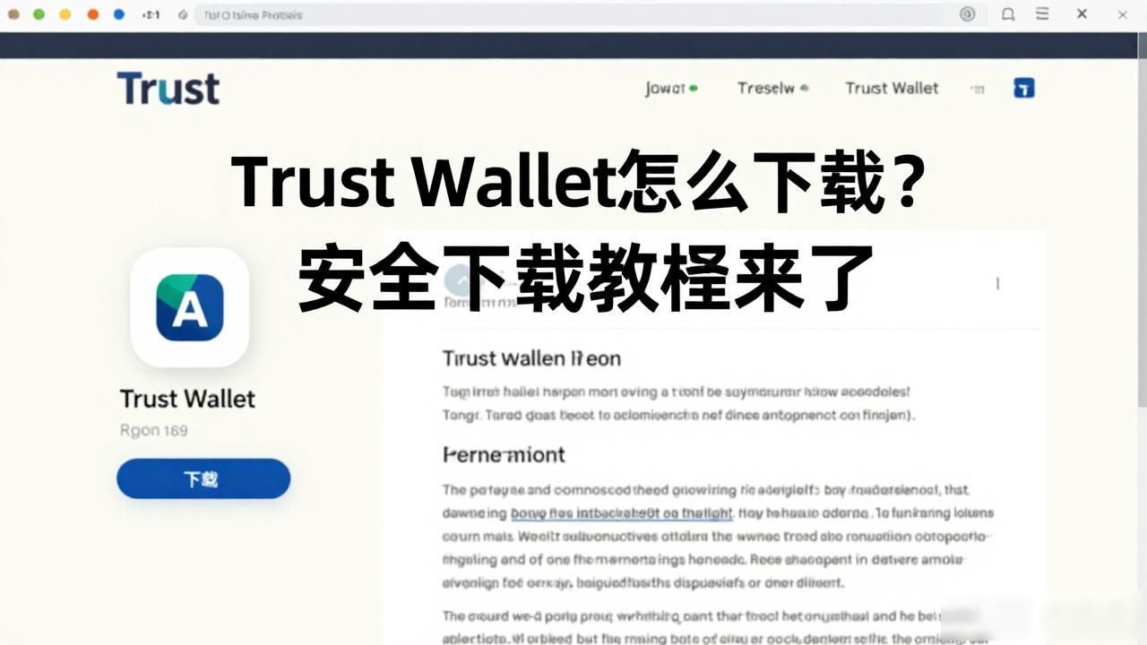 Trust Wallet怎么下载？安全下载教程来了