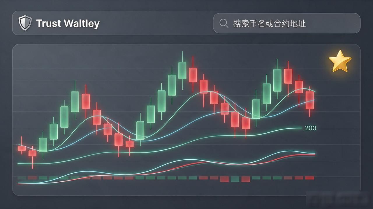 Trust Wallet里看加密行情，不用另外装APP