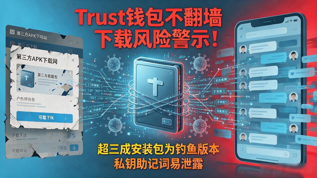 Trust钱包不翻墙下载靠谱吗？这几个风险比你想的严重