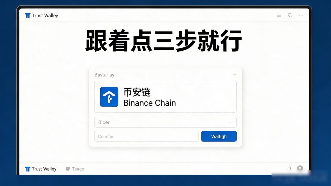 Trust Wallet怎么切到币安链,跟着点三步就行