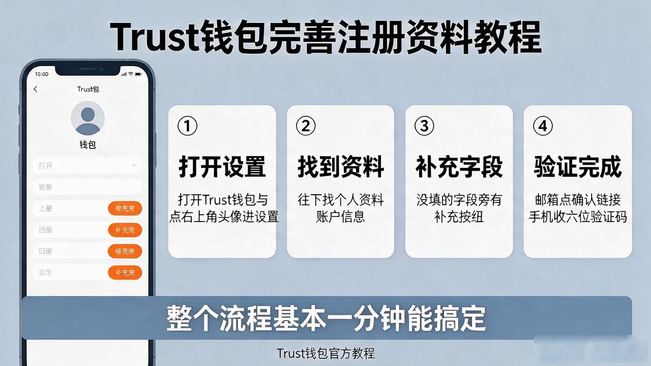 Trust钱包怎么完善注册资料？手把手教你把缺失信息补齐