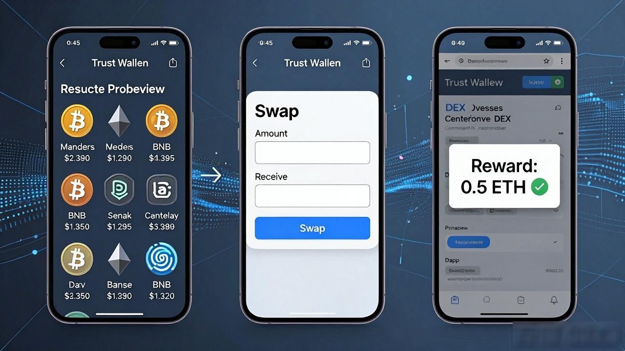 iPhone用户如何用Trust Wallet管理多种资产