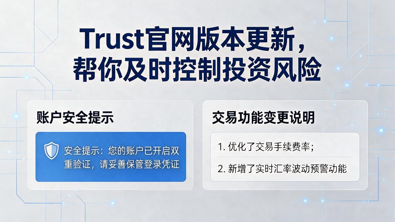 Trust官网版本更新，帮你及时控制投资风险