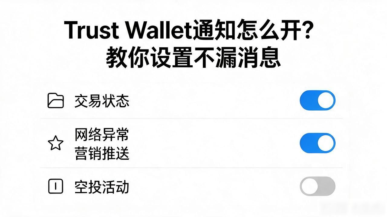 Trust Wallet通知怎么开？教你设置不漏消息