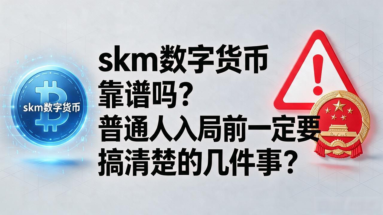 skm数字货币靠谱吗？普通人入局前一定要搞清楚的几件事