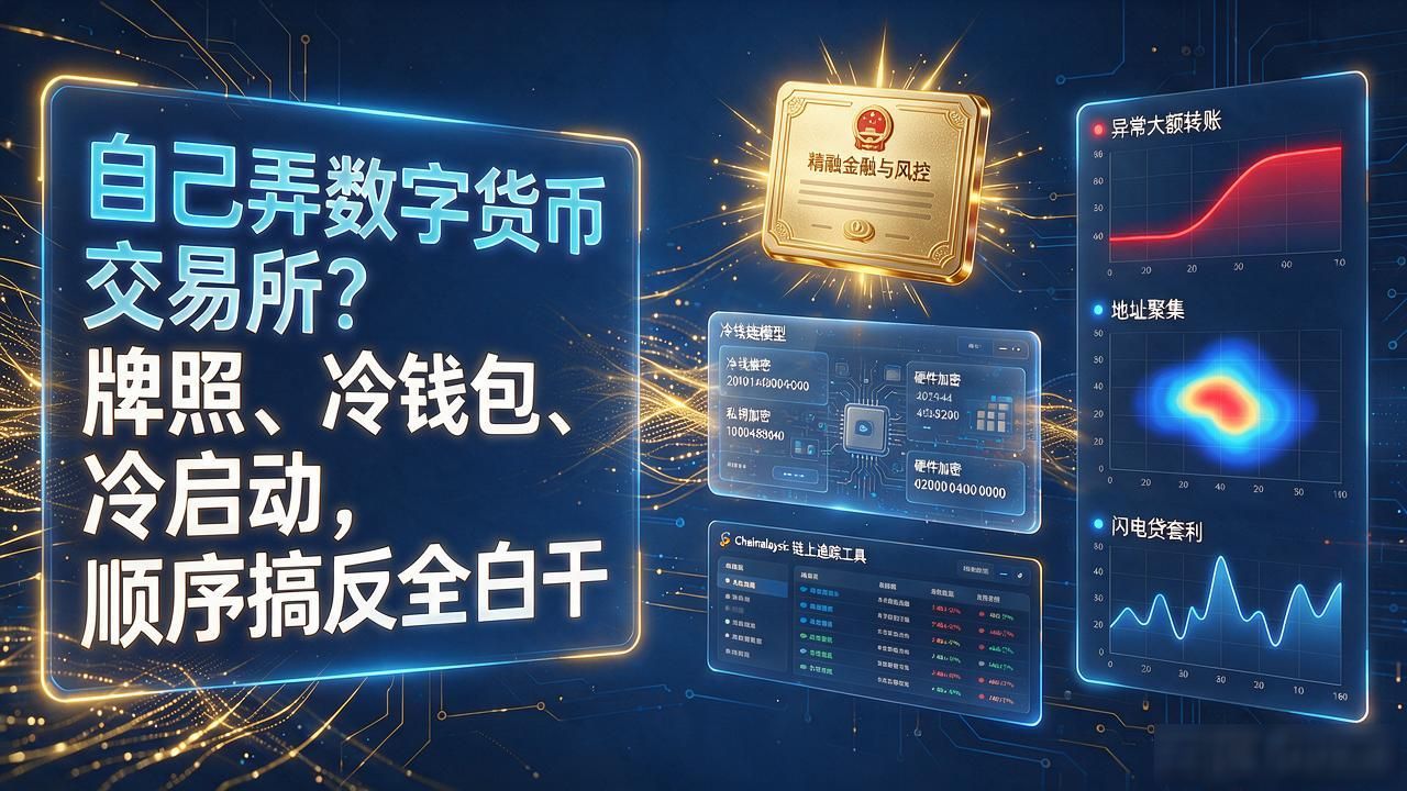 自己弄数字货币交易所？牌照、冷钱包、冷启动，顺序搞反全白干