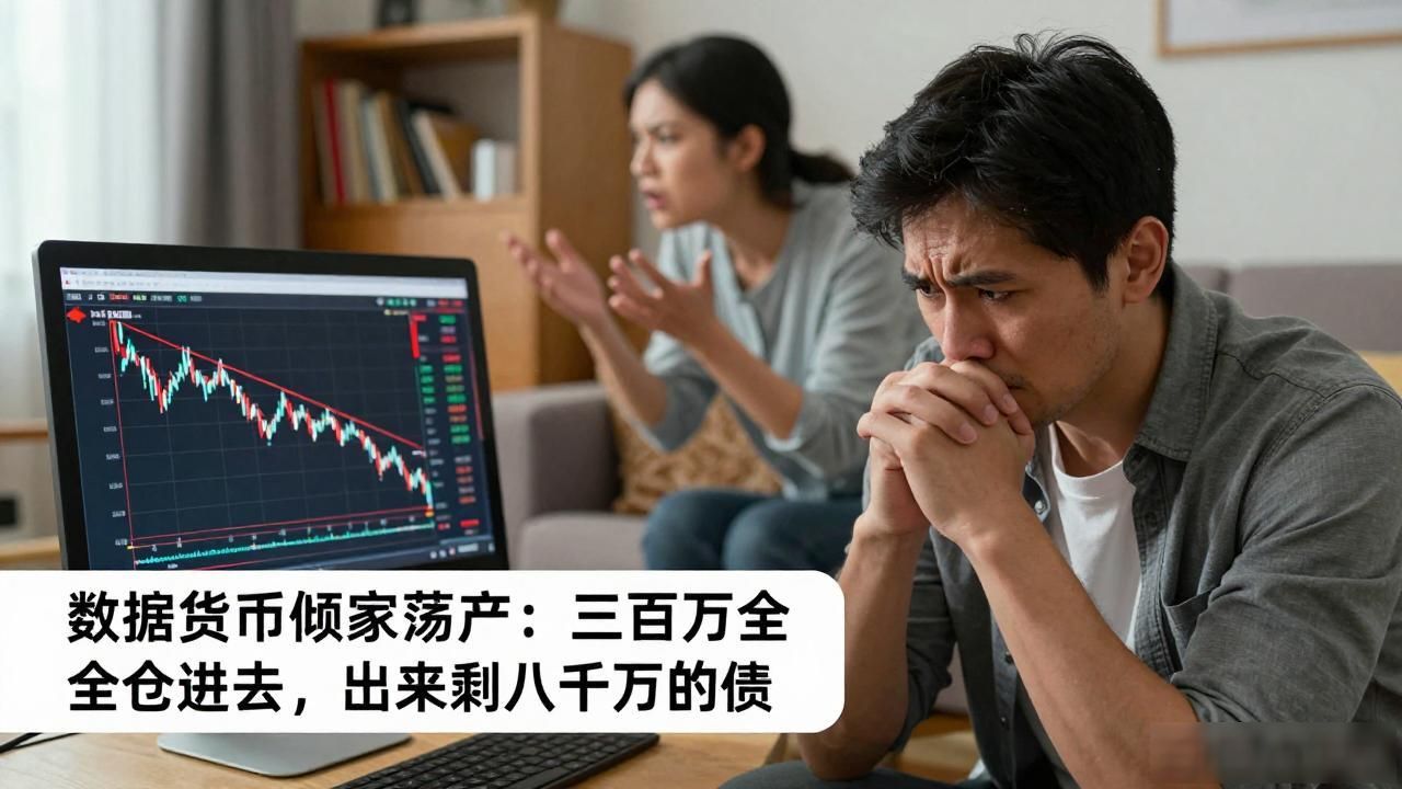 数字货币倾家荡产：三百万全仓杀进去，出来只剩八十万的债