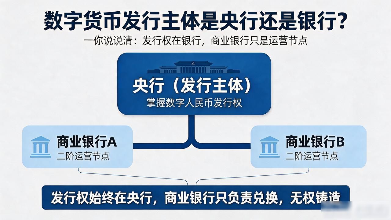 数字货币发行主体是央行还是银行？一句话说清
