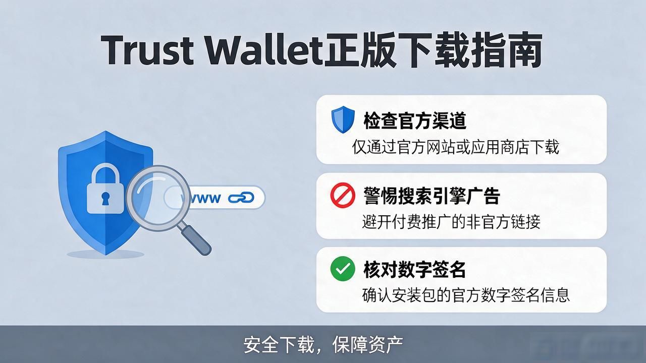 Trust Wallet正版下载指南：官网渠道与真伪辨别技巧