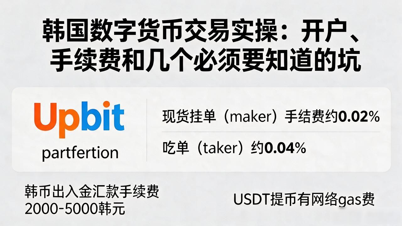 韩国数字货币交易实操：开户、手续费和几个必须知道的坑