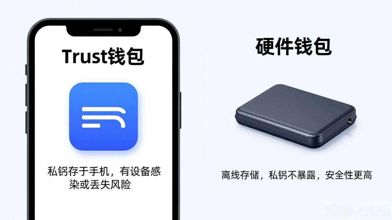 Trust钱包和硬件钱包怎么选？优缺点全解析