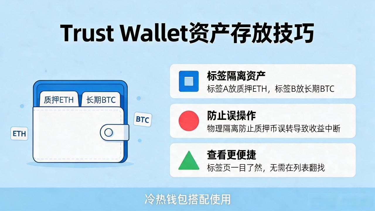 Trust Wallet资产存放技巧，冷钱包热钱包怎么分