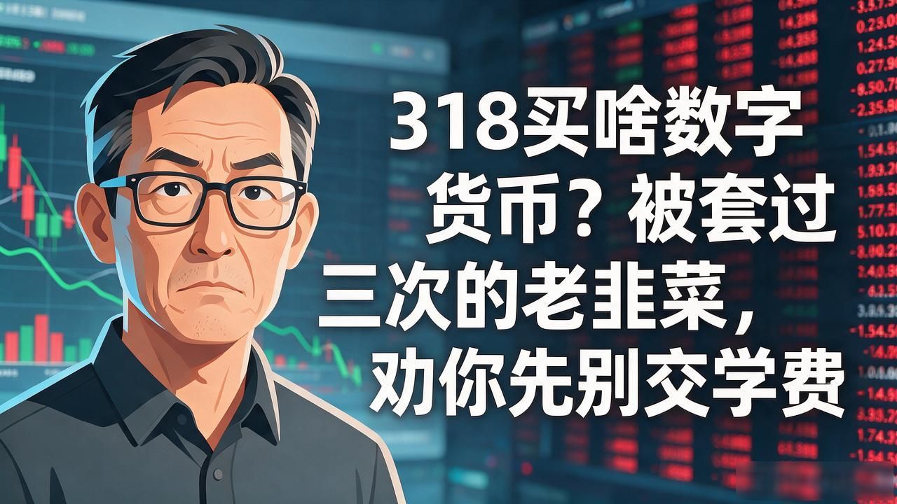 318买啥数字货币？被套过三次的老韭菜，劝你先别交学费