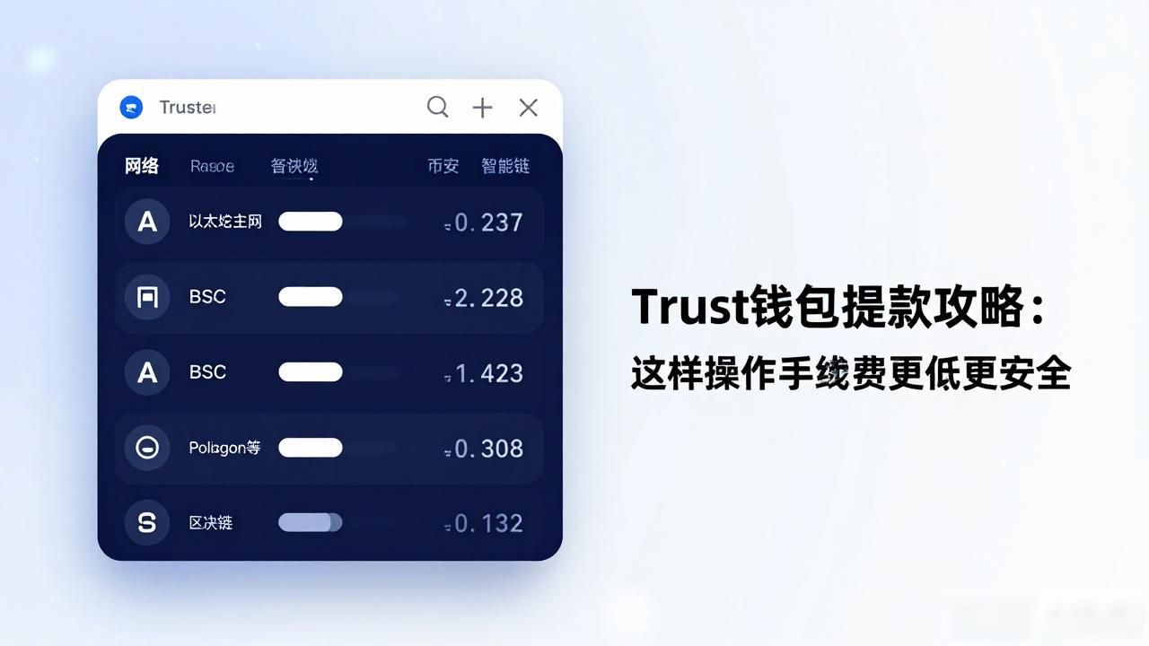 Trust钱包提款攻略:这样操作手续费更低更安全