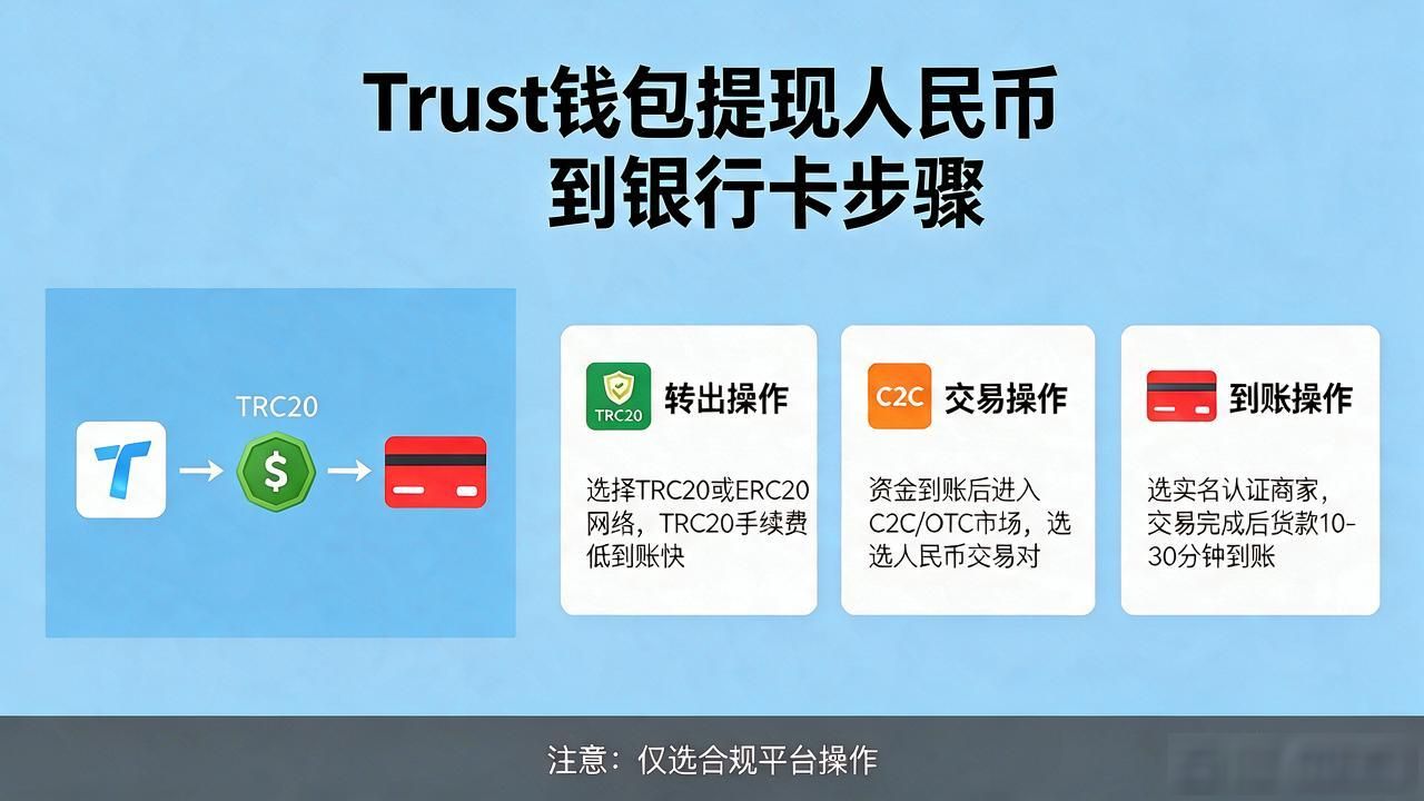 Trust钱包提现人民币到银行卡，这几步别搞错