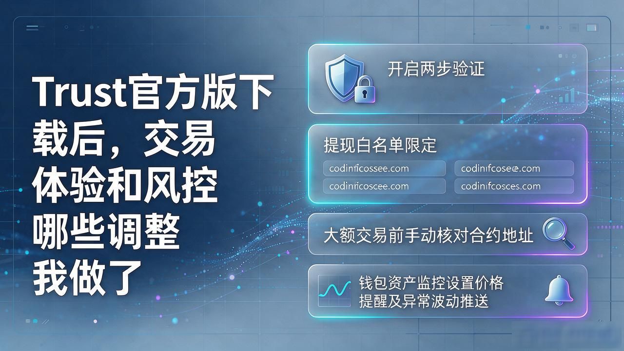 Trust官方版下载后，交易体验和风控我做了哪些调整
