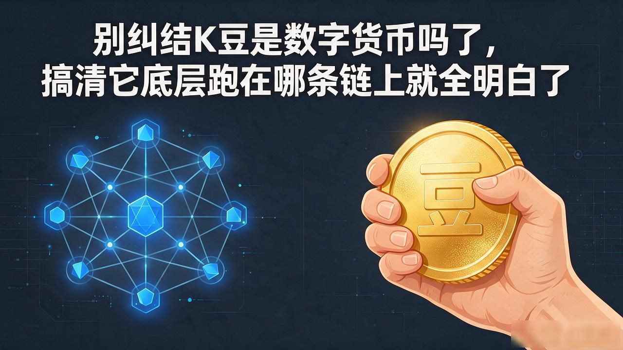 别纠结K豆是数字货币吗了,搞清它底层跑在哪条链上就全明白了