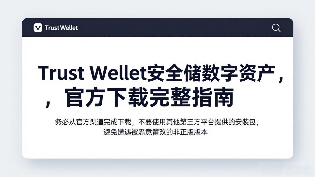 Trust Wallet安全存储数字资产,官方下载完整指南