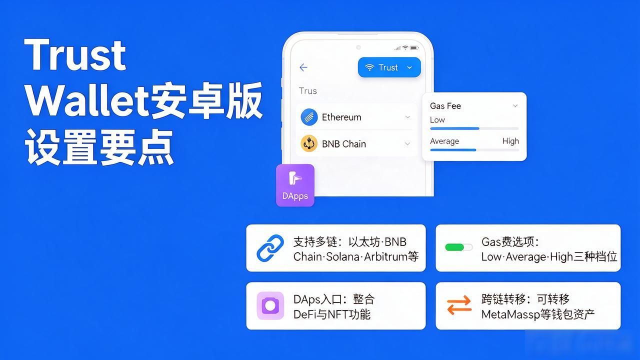 Trust Wallet安卓版下载后怎么设置？这几个功能别漏了
