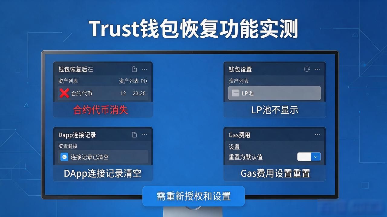 Trust钱包恢复功能实测，助记词找回钱包到底行不行