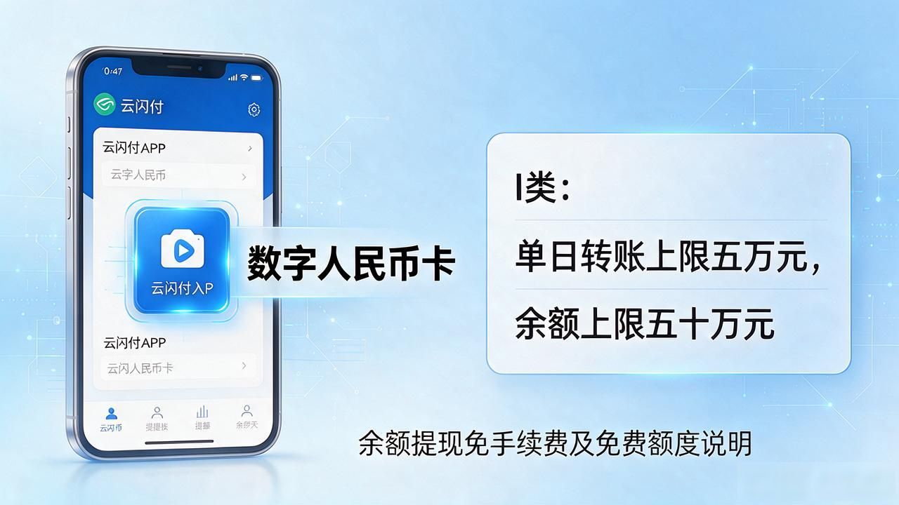 云闪付里的数字人民币卡怎么开通，转账限额和收款全说清