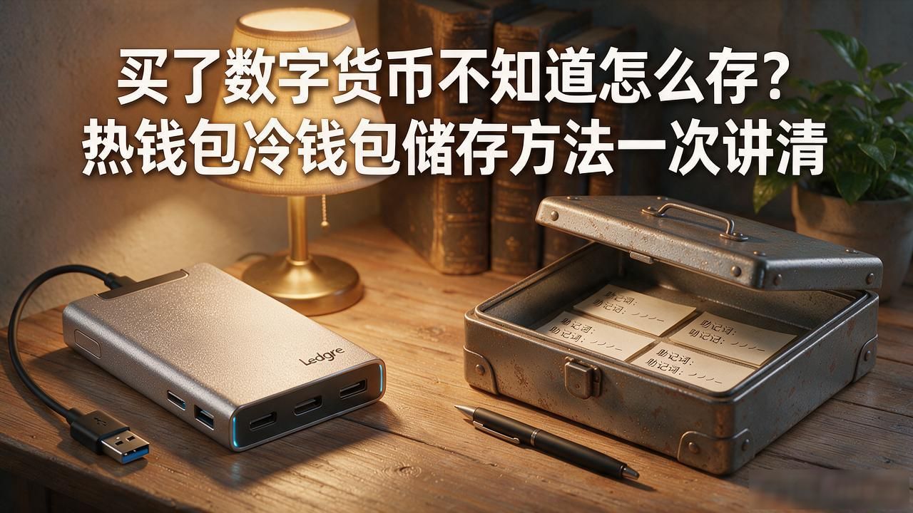 买了数字货币不知道怎么存？热钱包冷钱包储存方法一次讲清