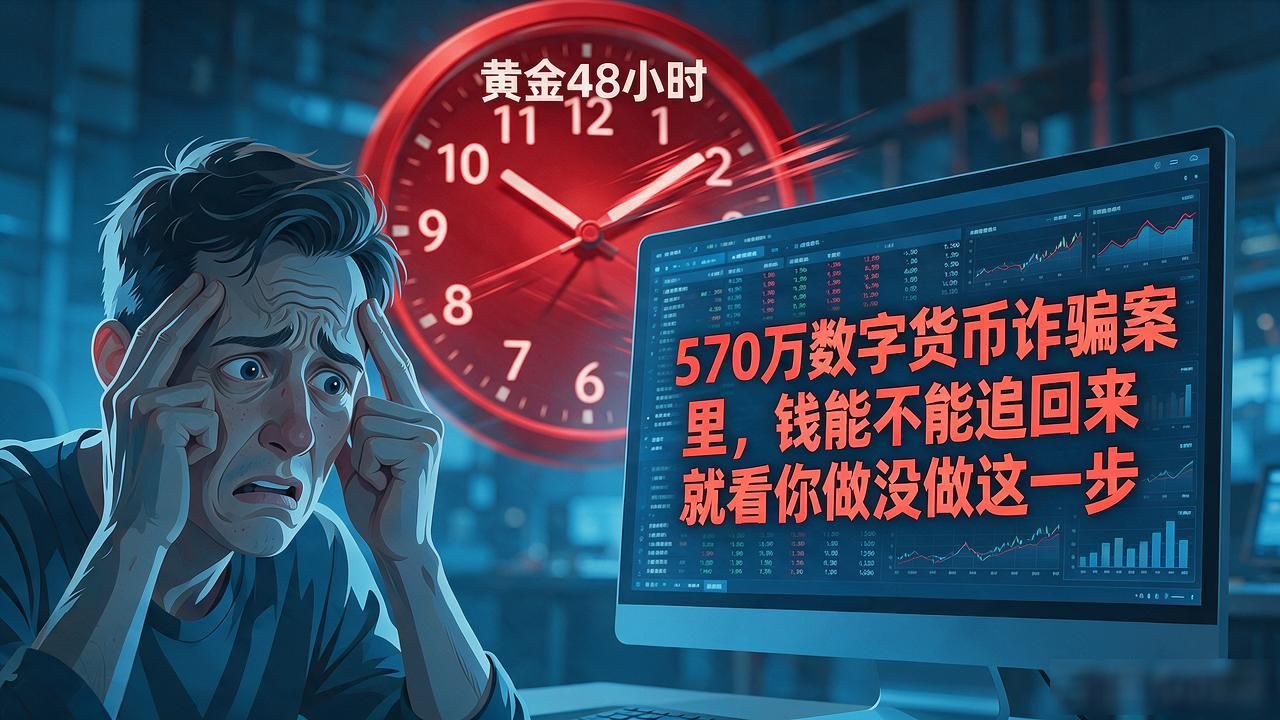 570万数字货币诈骗案里，钱能不能追回来就看你做没做这一步