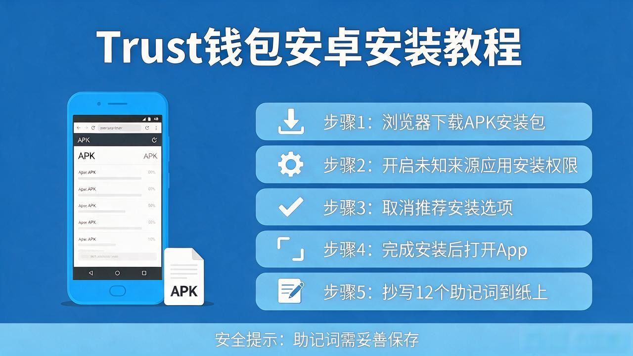 Trust钱包安卓下载教程，从零到装好就这几步