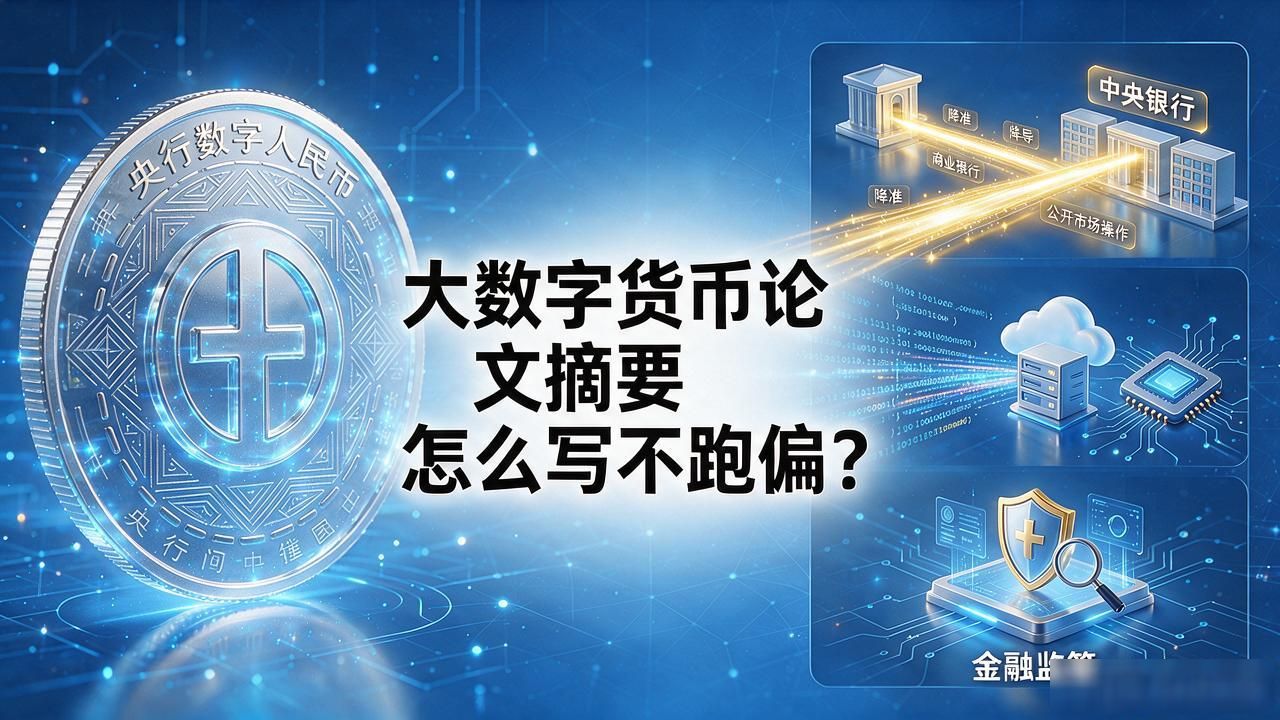 大数字货币论文摘要怎么写不跑偏？结构、关键词、逻辑线一次讲清