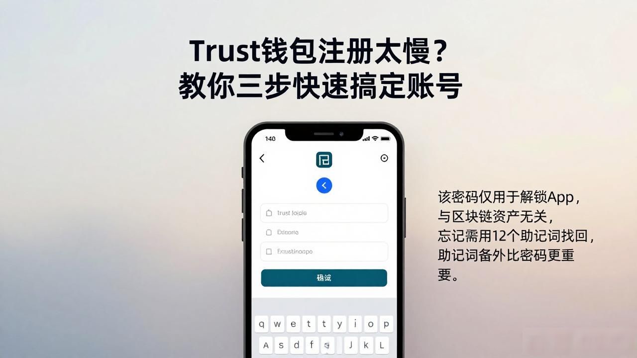 Trust钱包注册太慢？教你三步快速搞定账号