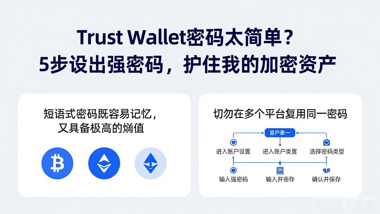 Trust Wallet密码太简单？5步设出强密码，护住你的加密资产