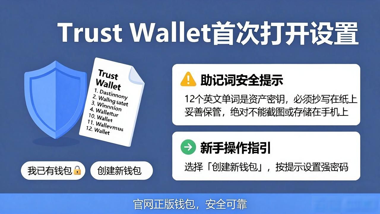 Trust Wallet下载安装教程:官网正版钱包设置全流程