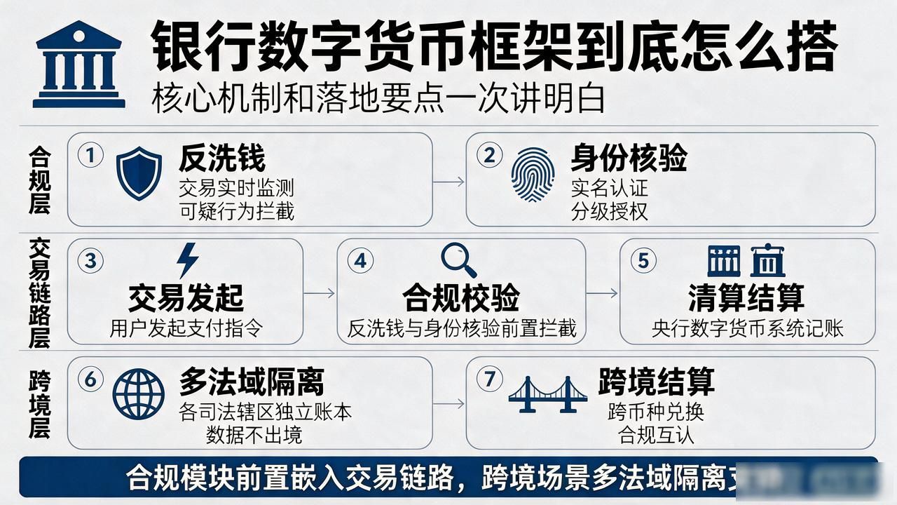 银行数字货币框架到底怎么搭，核心机制和落地要点一次讲明白