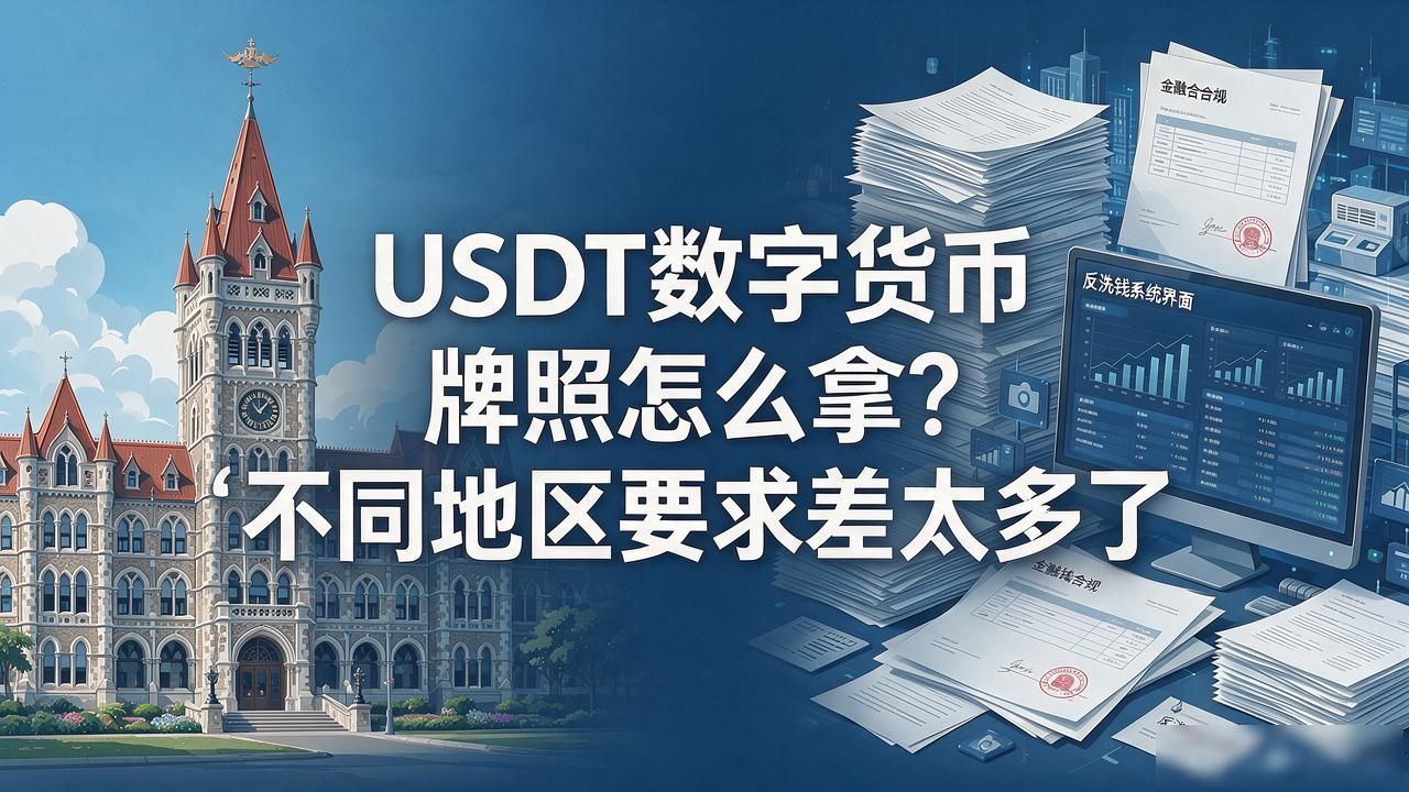 USDT数字货币牌照怎么拿？不同地区要求差太多了