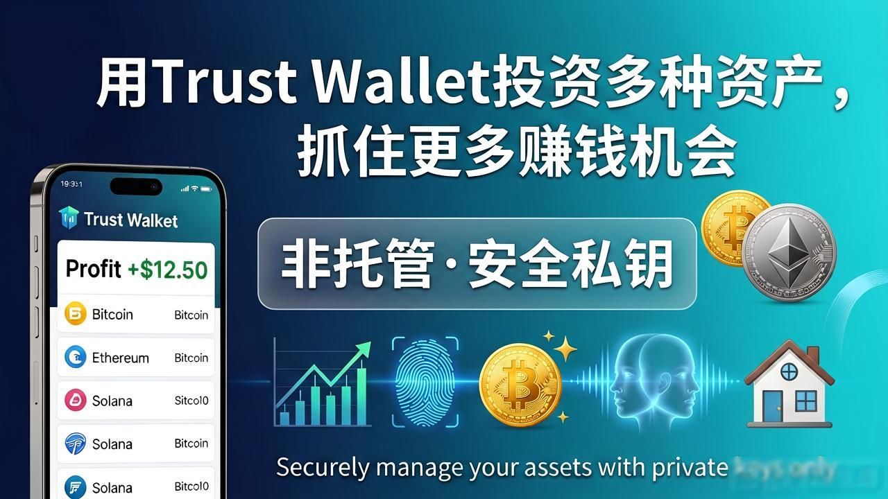 用Trust Wallet投资多种资产，抓住更多赚钱机会