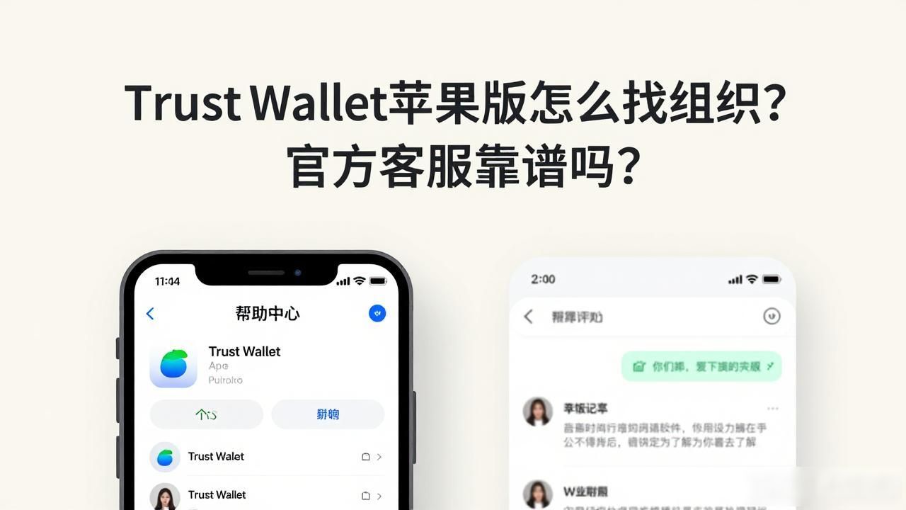 Trust Wallet苹果版怎么找组织？官方客服靠谱吗？