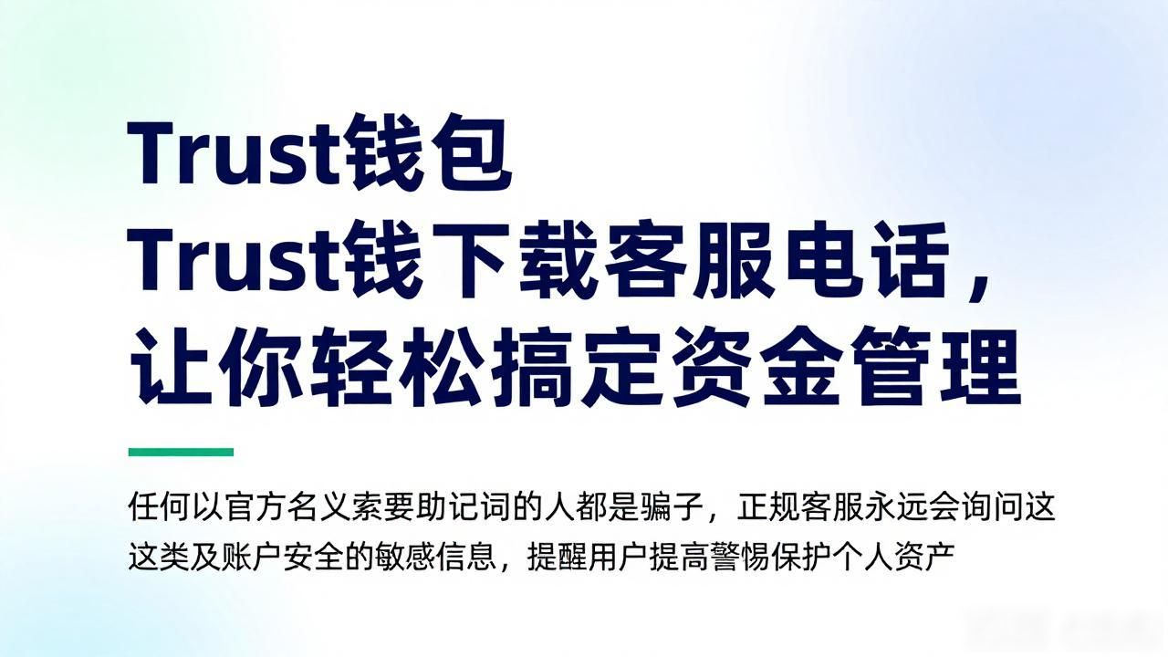 Trust钱包下载安装客服电话，让你轻松搞定资金管理