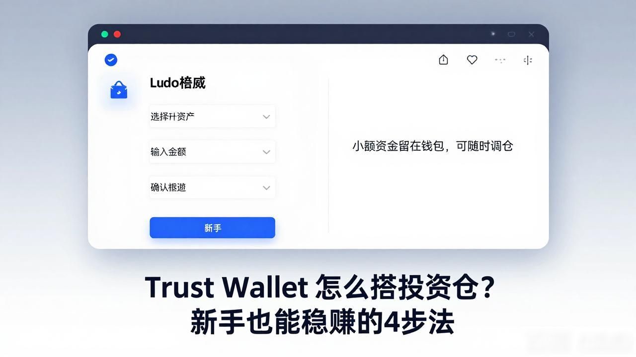 Trust Wallet 怎么搭投资仓？新手也能稳赚的4步法